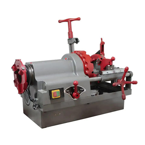 Pro Grade 110V Electric Pipe Threading Machine 750W Motor Easy Cuts And Reams 1/2 To 3 Inch Conduit for plumbing tasks.