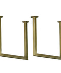 Heavy Duty 12 By 12 Inch Ceiling Mount Shelf Bracket With Sturdy Metal Pipe Design for kitchen storage in gold finish