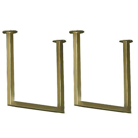 Heavy Duty 12 By 12 Inch Ceiling Mount Shelf Bracket With Sturdy Metal Pipe Design for kitchen storage in gold finish
