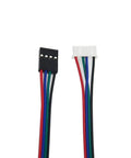 Close-up of Six 1M Dupont Cables 4 Pin To 6 Pin For Stepper Motors And 3D Printers XH 2.54 To PH 2.0 Connectors