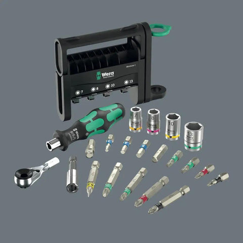 Tool-Check Modular Set 1 Bundle With Micro Module L-Key Hex-Plus 1 Adapter 9549 And Flexible Hinge 9550 tool kit components