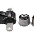 Beefy 1 Axle Mount And 2 Axle Bushings Front Differential Mount Set For Jeep Commander 2006 2010 And Grand Cherokee 2005 2010 Black Durable Replacement Upgrade, showing the black mount and silver bushings