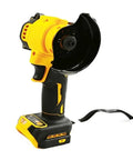 Kickass 3 Inch Mini Angle Grinder Battery Powered Cutting And Polishing Machine Heavy Duty Electric Power Tool with black disc.