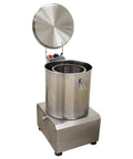 No Sweat Commercial Electric Salad Dryer And Heavy Duty Salad Spinner For Restaurants Built From Top Tier Stainless Steel, 16.3in across.