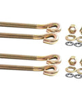 Eye Bolt Kit For Heavy Duty Lifting And Securing Applications Replaces OEM MSC05056 Fits Marine And Industrial Gear Use For Secure Attachment Points For Rigging And Towing Applications. Zinc-plated eye bolts with nuts and washers