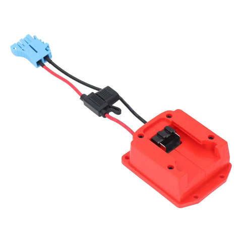 18V Battery Adapter For Peg Perego Ride On Toys With 48 11 1828 M18 Wheel Adapter and blue Wiring Harness Connector