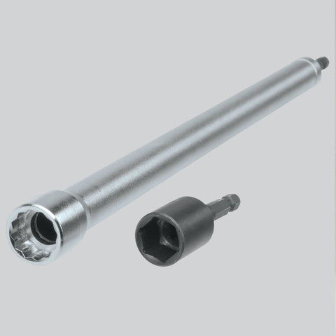 Heavy Duty Long Reach Hollow Socket With 12 Point Design And 3/4 Inch Drive For Slick Overhead Bolting And No Hassle Access In Tight Jams With A Badass 1/4 Inch Hex Shank