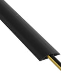 30Ft Floor Cord Cover And Cable Protector For Home Office, Flexible PVC Cable Management System To Prevent Trips, No Fuss Easy Cut, Black