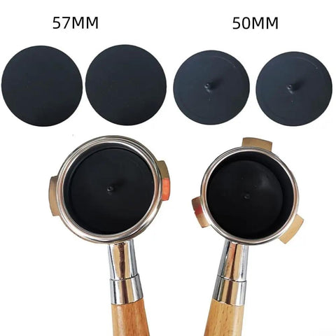 Backflush Rubber Disk Set For Espresso Machines 50mm Or 57mm Deep Group Head Cleaning For Home Barista Use 2 Pack Blind Backflush Disks