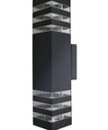 14W LED Outdoor Wall Sconce Up Down Light With E27 Bulbs Included Waterproof Aluminum Black Exterior Fixture