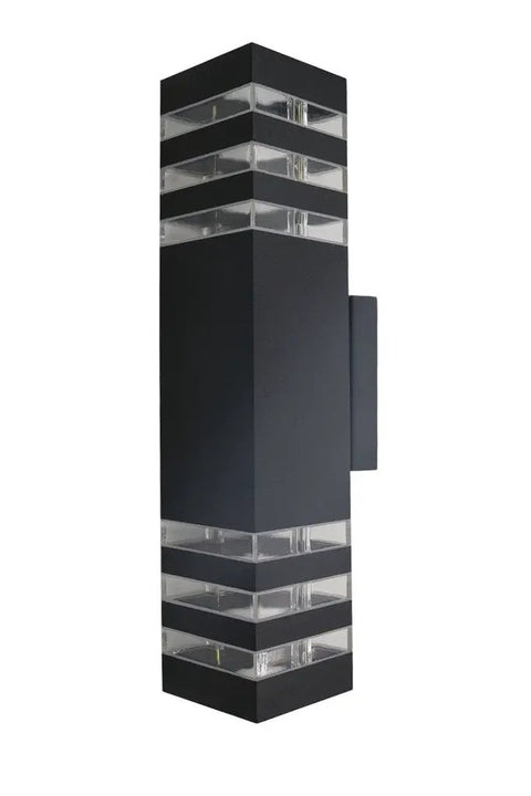 14W LED Outdoor Wall Sconce Up Down Light With E27 Bulbs Included Waterproof Aluminum Black Exterior Fixture
