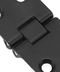 Close-up of Heavy Duty 4 Pack 180 Degree Solid Hinge in Black Round Edge Zinc Alloy 80x30x2.2mm with screw holes visible.