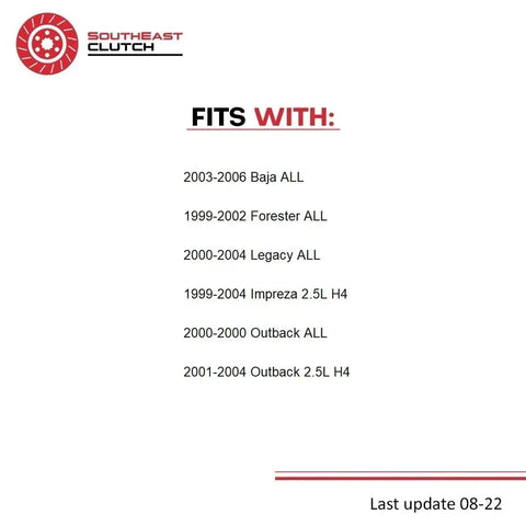 Fits list for Heavy Duty Premium Clutch Master Cylinder Assembly With Pre Bleed Slave Pair For Subaru Legacy Outback Impreza Forester