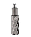 Oscarbide 1x2 annular cutter with 3/4 in Weldon shank; 1 in cutting diameter, 2 in depth for magnetic drill press
