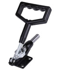 Heavy Duty Heat Press Handle Fixture With Quick Beefy Clamping, Carbon Steel Replacement For Thermal Transfer And Sublimation, Universal Fit With Clamping Force Up To 386 kg, 42mm Stroke, Easy Install, black handle