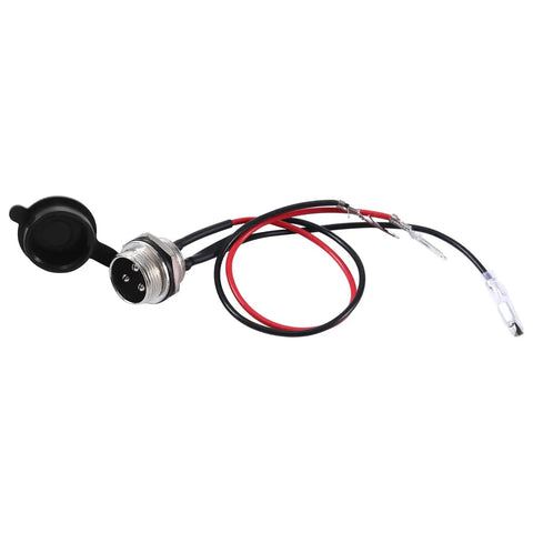 3 Pin 3 Wire Charger Port Replacement For Razor Crazy Cart XL DLX Shift Ground Force Drifter Go Kart Dune Buggy E325 E300 E200 E175 E100 Kids Electric Scooter And E Scooter Charging Parts