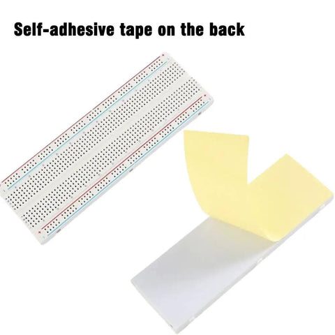 Dope Prototyping Breadboard Kit With Four Boards And 130 Jumper Wires ABS Plastic with self-adhesive tape on the back