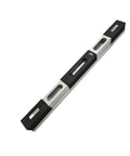 Rock Solid Spirit Level And Multipurpose Ruler For Snapping Dead On Levels Premium Aluminum Frame Easy Read Bubble Vials side view