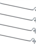Hook and Eye Closure Swivel Gate for Wooden Door Window with Snap Lock, set of three, carbon steel, durable and secure.