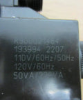 Close-up of hydraulic control valve R900021464, showing specifications 110-120V, 50/60Hz, for model 4WE6 D62 OFEW110N9DK25L/62 R978017850.