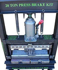 20 Ton Finger Brake DIY Builder Kit for Metal Bending and Fabrication, build your own heavy duty brake press, portable tool front view