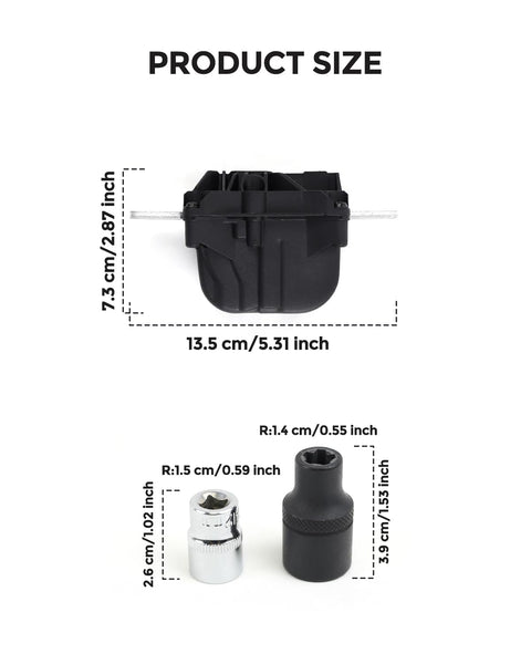 Shop Grade Pyrotechnic Battery Disconnect Fuse With Pro Removal Tools No Sweat Direct Swap For Tesla Model 3 Y And S X high voltage pyrofuse kit dimensions