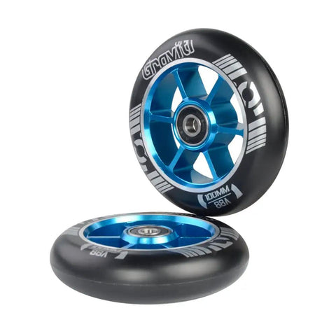 Pro Level Stunt Scooter Wheels With Abec 9 Bearings Cnc Aluminum Core And 88A Polyurethane For Smooth Dope Rides And Killer Trick Stability Dual Pack Fast Rolling Gear For Park Or Street Shredding Sessions