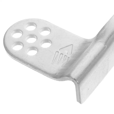 Three Sets Universal Refrigerator Door Hinges Y 223 Heavy Duty Metal Kit For Stable Support And Smooth Operation Of Fridge And Freezer Doors With No Fuss Easy Install And User Friendly Design, silver metal hinge close-up
