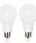 Radar Motion Sensor Light Bulb 2 Pack A21 15W 100W Equivalent 1500LM E26 Dusk To Dawn LED Bulbs Outdoor Lighting Auto Motion Detector
