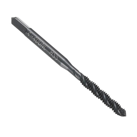 Spiral Flute Tap 4-40 UNC H2 Machine Threading Tap Bit With Nitrided Coated Screw Tapping Repair Tool, High Speed Steel HSS6542