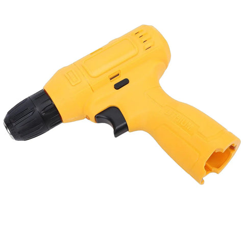 Hassle Free Cordless Drill Driver Featuring Smooth Variable Speed Control And A No Sweat Quick Swap Keyless Chuck, yellow design.