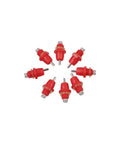 Twenty Pack No Fuss Automatic Chicken Water Nipple Drinkers featuring leak proof stainless steel tips arranged in a circle.