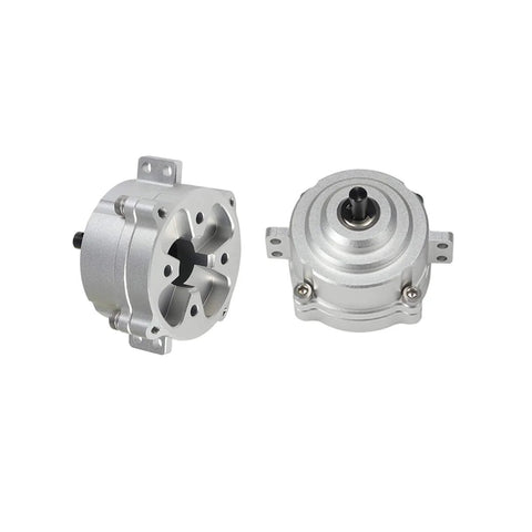 Planetary Gearbox Transfer Case With Short Drive Shaft Skid Plate And Front Motor Mount for 1/10 RC Crawler Chassis Kit