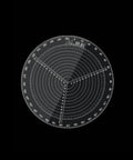 Round center finder compass, clear acrylic circle gauge, 30 cm diameter for wood turning.