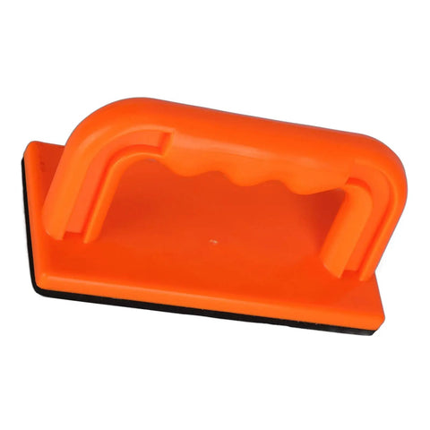 Wood Cutting Push Stick And Safety Push Block For Table Saws 6 Inch By 3 Inch Comfortable Grip Versatile For Radial Saws Planers And Band Saws Pro Woodworking Tool, orange with ergonomic grip.