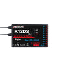 R12DS 2.4GHz RC Receiver 12 Channels SBUS PWM Long Range for Airplane Drone Jet Ultra Stable Control Up To 2.4 Miles