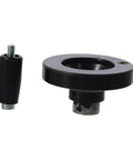 Heavy Duty 63mm Hand Wheel Revolving Crank Handle With 8mm Bore For Milling Machine Manual Feed Control Smooth Spin Adjustment Tool components, including handle and base.