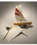 SR470 Sailboat Racer Kit Multicolor Assembly Required For Ages 14 And Up Kid Friendly Yet Serious Build Lightweight Wood Boat Craft Project