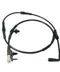 Rear brake pad wear sensor cable for Jaguar XE/XF 2016–2018, 1-pack; black wiring with white sensor plug.
