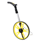 Sonew Digital Measuring Wheel 9999.9M/9999.9FT High Telescopic Electronic with yellow wheel and rubber tire.