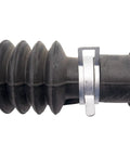 Close-up of Clothes Washer Drain Hose Replacement With Clamps For Quick Install Fits Most Direct Drain Systems Includes Two Clamps AP5736555 PS8737474 Durable Flexible Hose For Reliable Water Drainage And Easy DIY Appliance Repair showing hose texture and metal clamp.