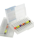 20 Pcs Tungsten Carbide Micro Drill Bits Set For PCB Work Shanks 0.1mm To 1.0mm (2 Each) in open plastic storage boxes