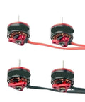 High Performance Brushless Drone Motors 16000KV 19000KV 25000KV For 1 To 2S Quad Copter Drones 4 Pack Fits M7 S7 M6 shown in red metal.