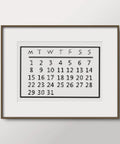 Top Shelf Date And Week Number Clear Stamps Silicone Rubber Cling Set For Scrapbooking Journaling with calendar layout.