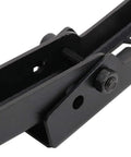 Close-up view of the Front And Rear Motorcycle Wheel Lift Stand For Trail And Street Bikes Ultra Portable Aluminum Iron Frame.
