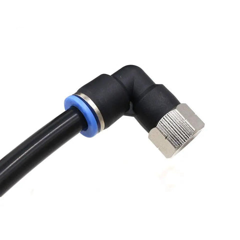 1/4 NPT Elbow Push To Connect Air Fittings Set for Pneumatic Lines, 6mm OD Quick Connect Adapters, Female 90 Degree Elbow