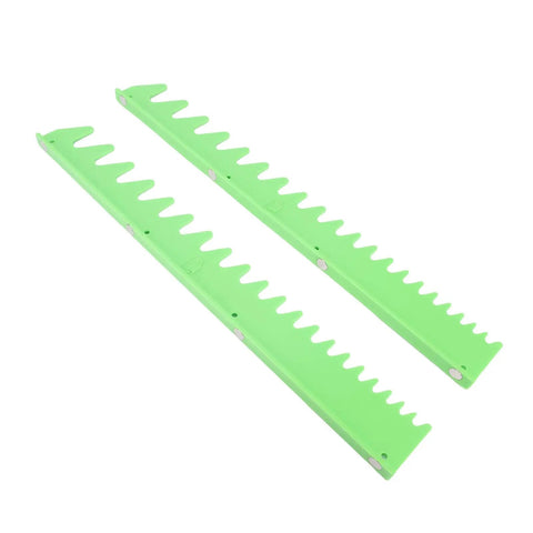 Magnetic Wrench Organizer Rail Set Holder For Toolbox Holds 20 Tools Compact Plastic Rack For All Types Green Garage Pro Tool Storage
