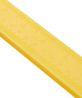 Measuring ruler view, bright yellow, precision marking for Adjustable Cabinet Hardware Drill Guide Jig With Quick Release Template For Doors And Drawers Bullseye Punch Locator Nail Straight Every Single Time Support Up To 16 Inch Pulls.