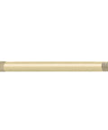 Brushed Nickel Extended 12-Inch Straight Overhead Shower Arm With 1/2 IPS Connections, Easy Install, Durable Bath Fixture