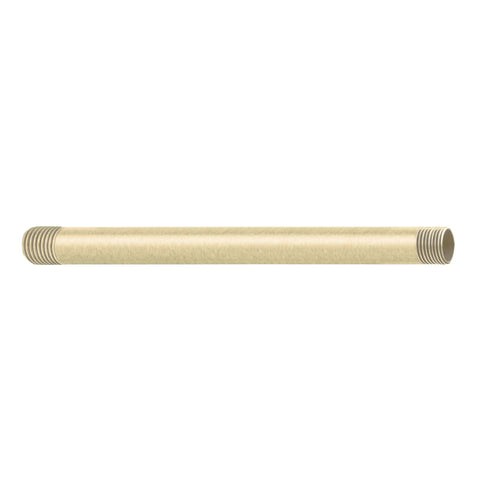 Brushed Nickel Extended 12-Inch Straight Overhead Shower Arm With 1/2 IPS Connections, Easy Install, Durable Bath Fixture